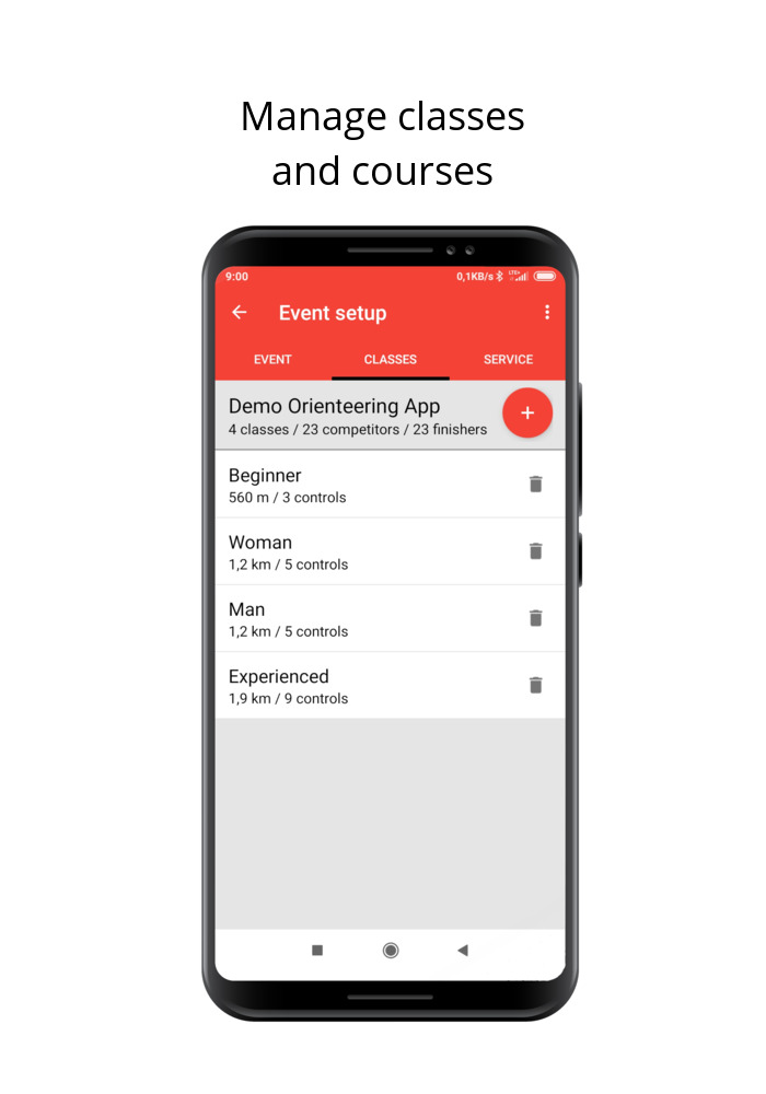 Manage classes and courses